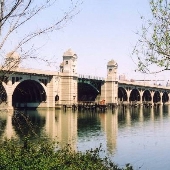 Hanover Street Bridge, View from Harbor Hospital Parking Lot