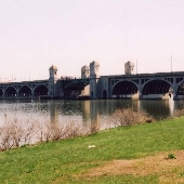 Hanover Street Bridge, View from Middle Branch Park