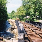 Maryland Midland Railway - Creek Bridge @ 619