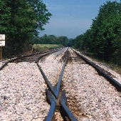 Maryland Midland Railway - Crossing Switch at 486 Marker